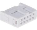 IDC Connector, Right Angle, Socket, Grey, 1A, Contacts - 10